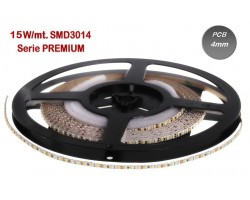 Tira LED 5 mts Flexible 75W 980 Led SMD 3014 IP20 4400ºK, 4mm ancho, Serie PREMIUM